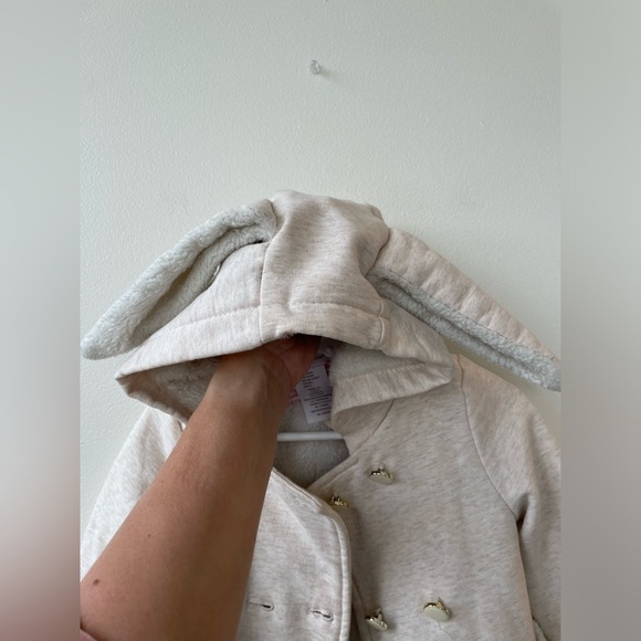 Piper & Posie Bunny Ear Pea Coat In Light Pink - Size 24 Months - Picture 5 of 8